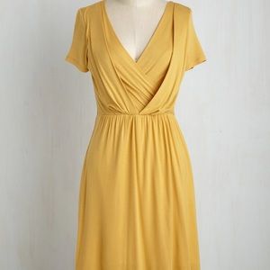 Apres la Soiree A-Line Dress in Marigold